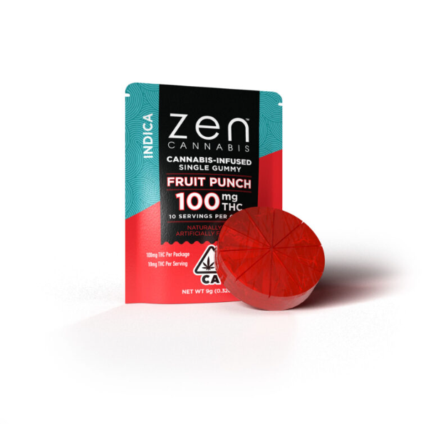 Photograph of product: ZEN Oui'd - Fruit Punch 2pk 80MG Gummies