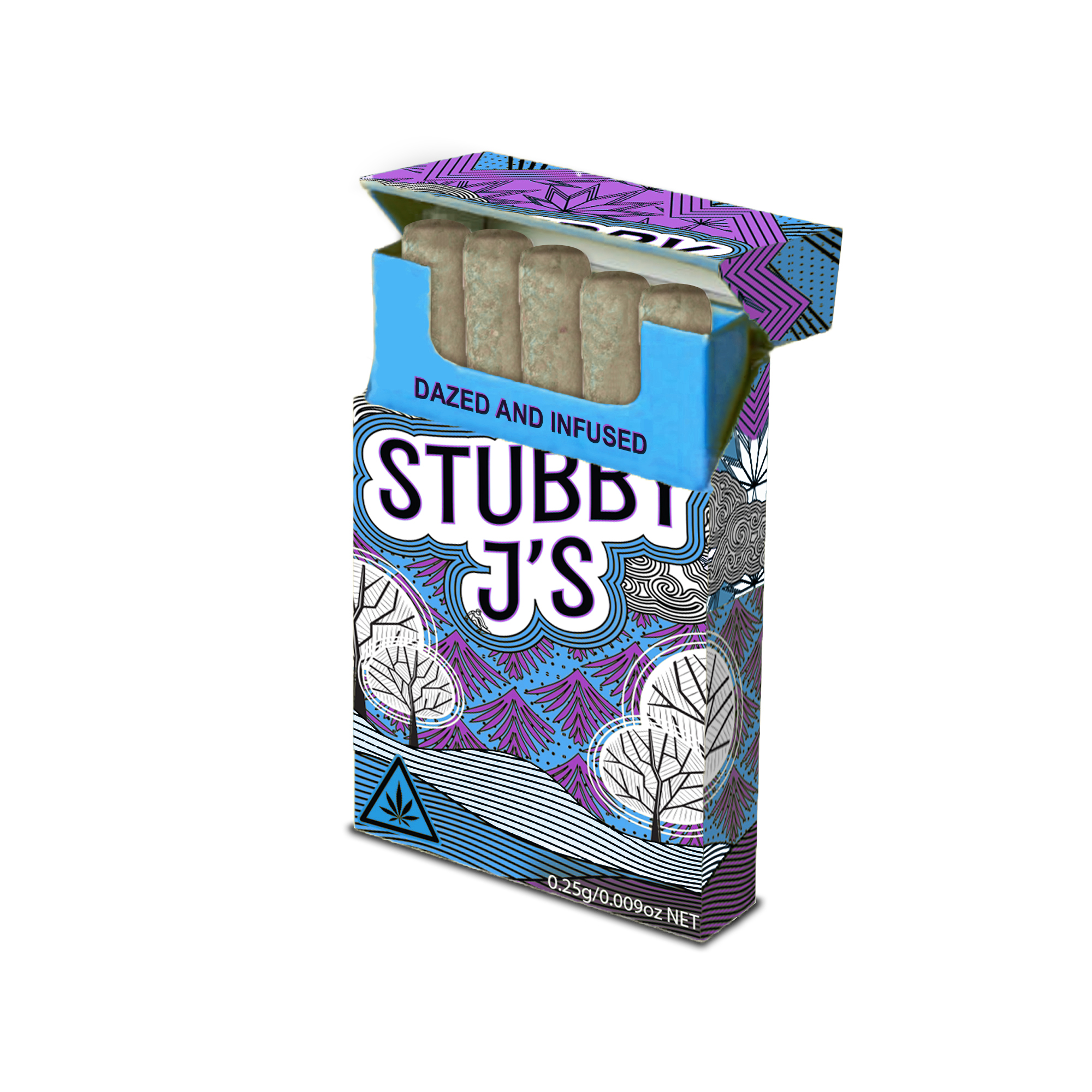 Photograph of product: SJ Infused Flower Pre-Rolls Super Boof (5pk)