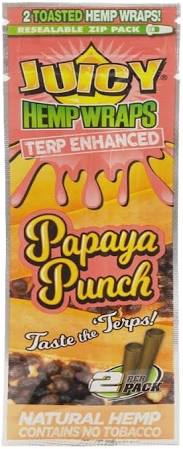 Photograph of product: JCY | Juicy Jay's Hemp Wraps 2 Pack | Papaya Punch