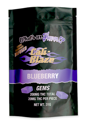 Photograph of product: Cali Blaze 200MG Gems: BlueBerry