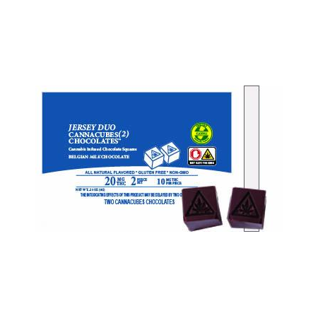 Photograph of product: Jersey Duo | Chocolate | 2-Piece | 20MG
