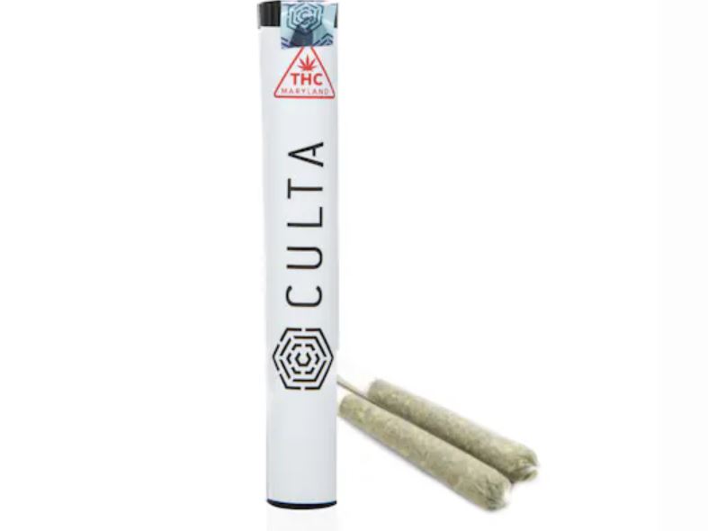 Photograph of product: Culta - Banana Bubbles Pre-Rolls (2x.5g)