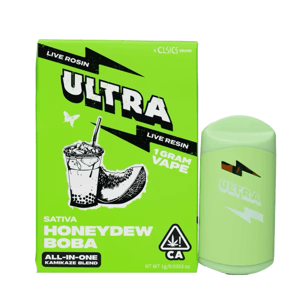 Photograph of product: Honeydew Boba Live Rosin and Live Resin All-In-One - 1g - 