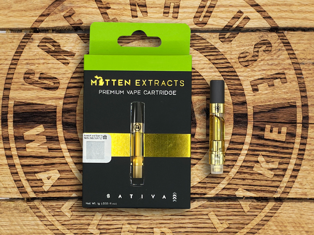 Photograph of product: Mitten Extracts | Sour Diesel | 1g Cart