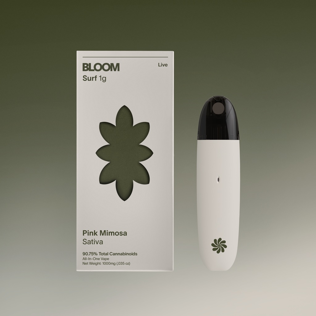 Photograph of product: Bloom - Pink Mimosa Live Surf Disposable Vape - 1g