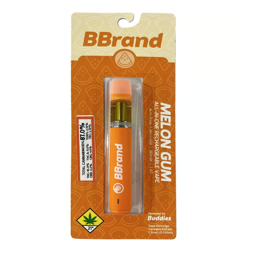 Photograph of product: BBrand Melon Gum Flavored All-In-One Hybrid 1g