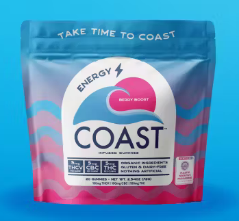 Photograph of product: Gummies - Berry Boost - 1:1:1 (TH-oui:CBC:TH-ouiV) - 20Pcs - 100mg