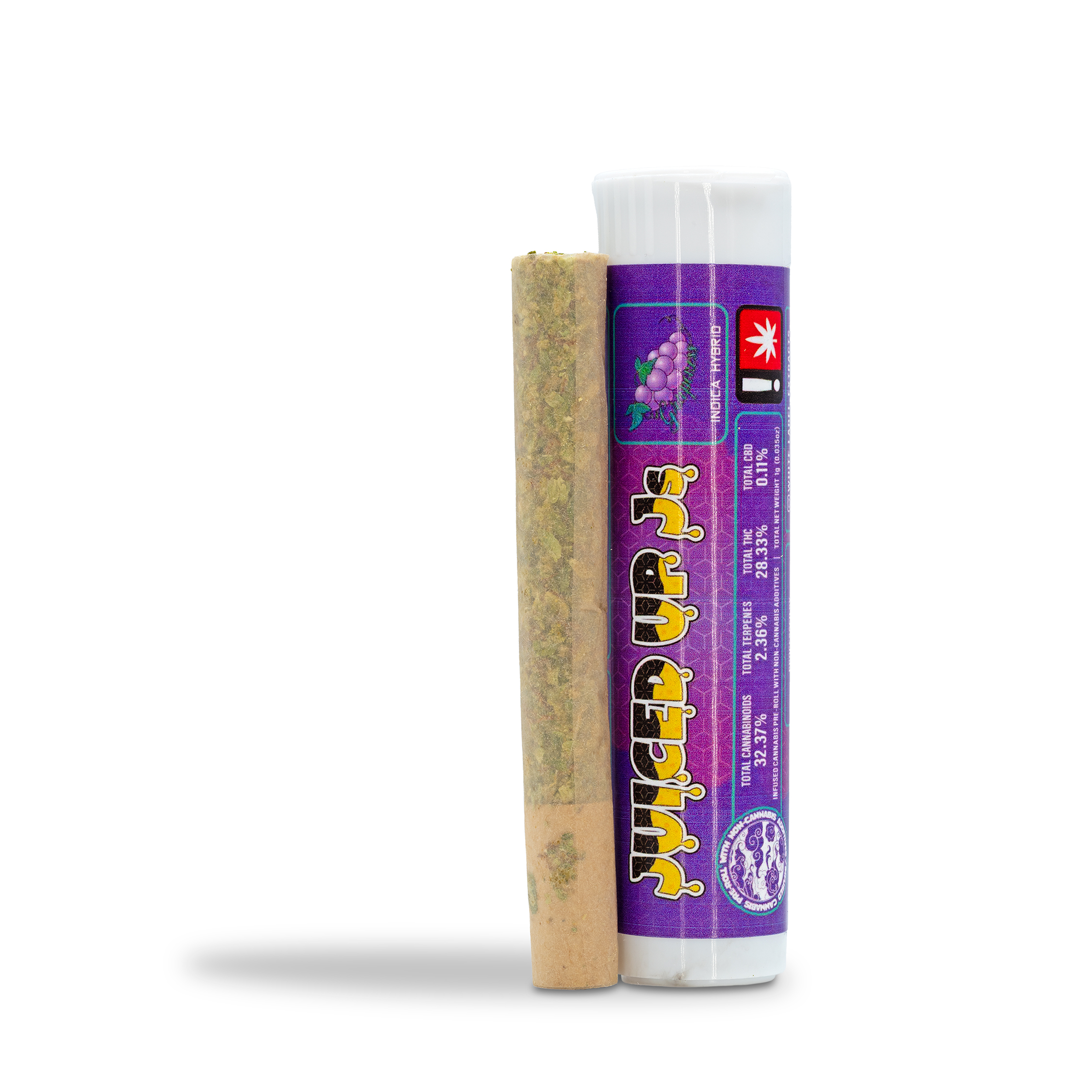 Photograph of product: White Label - Grapeness Flavored + Infused Pre-Roll