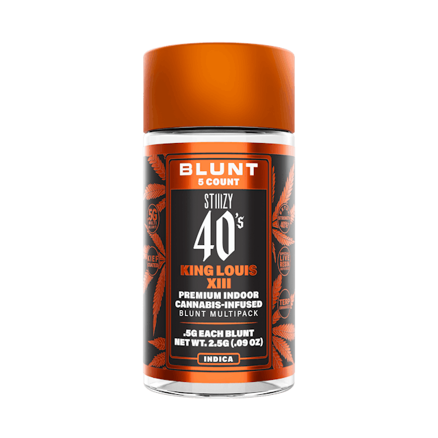 Photograph of product: 40's King Louis XIII | Infused Mini Blunt 5 Pack 2.5g - 