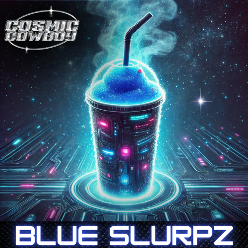 Photograph of product: DELI - COSMIC COWBOY Blue Slurpz - 28g