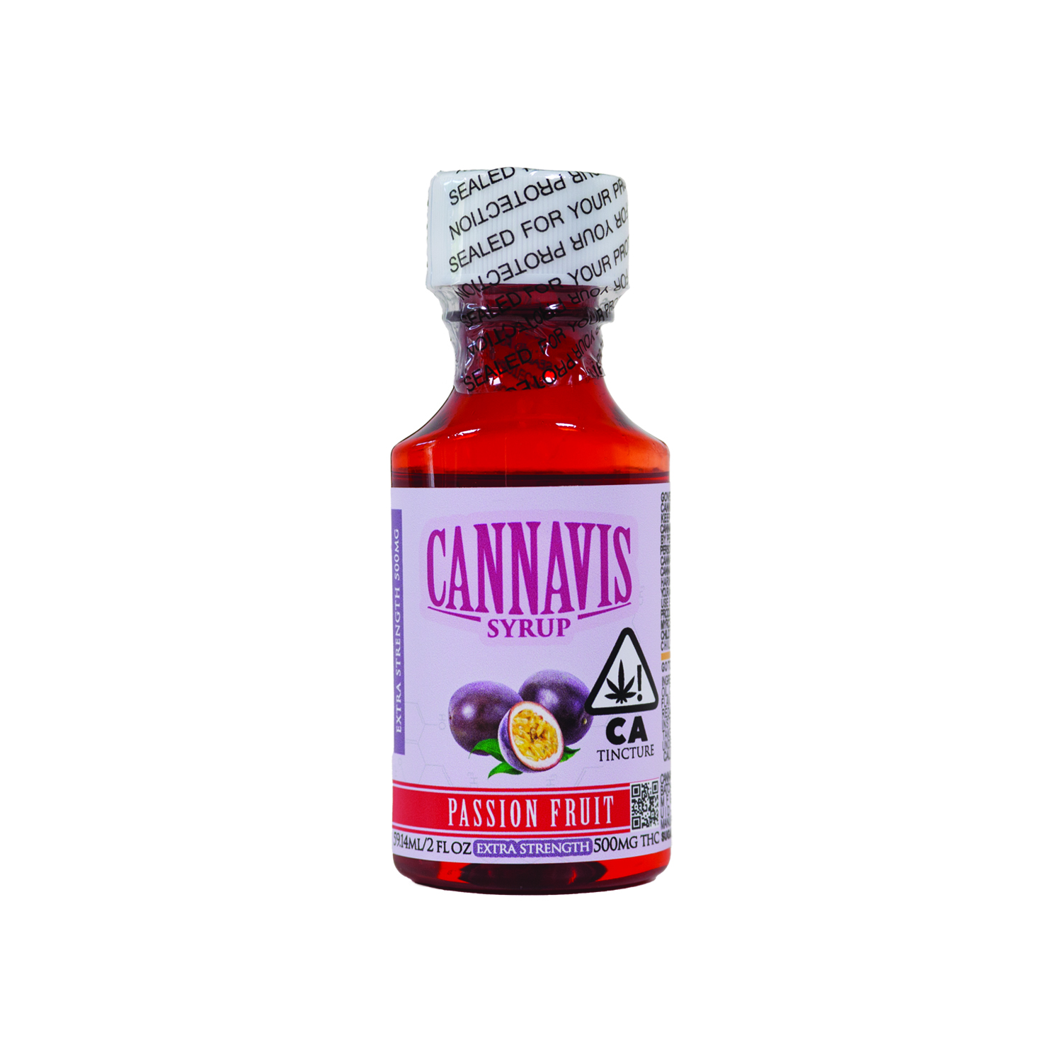 Photograph of product: Cannavis Extra Strength Syrup 500mg - Passion Fruit (H)