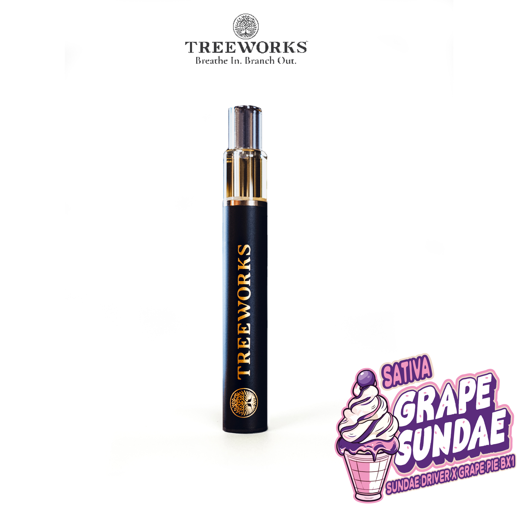 Photograph of product: Grape Sundae Live Rosin Wand