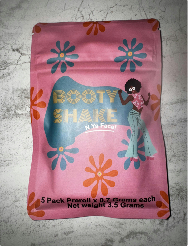Photograph of product: Booty Shake | Pre-Rolls | Lemon Cherry Gelato | 5pk