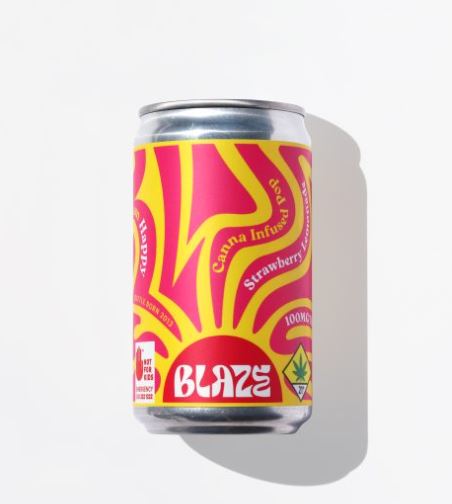 Photograph of product: Strawberry Lemonade Soda Can | 100mg