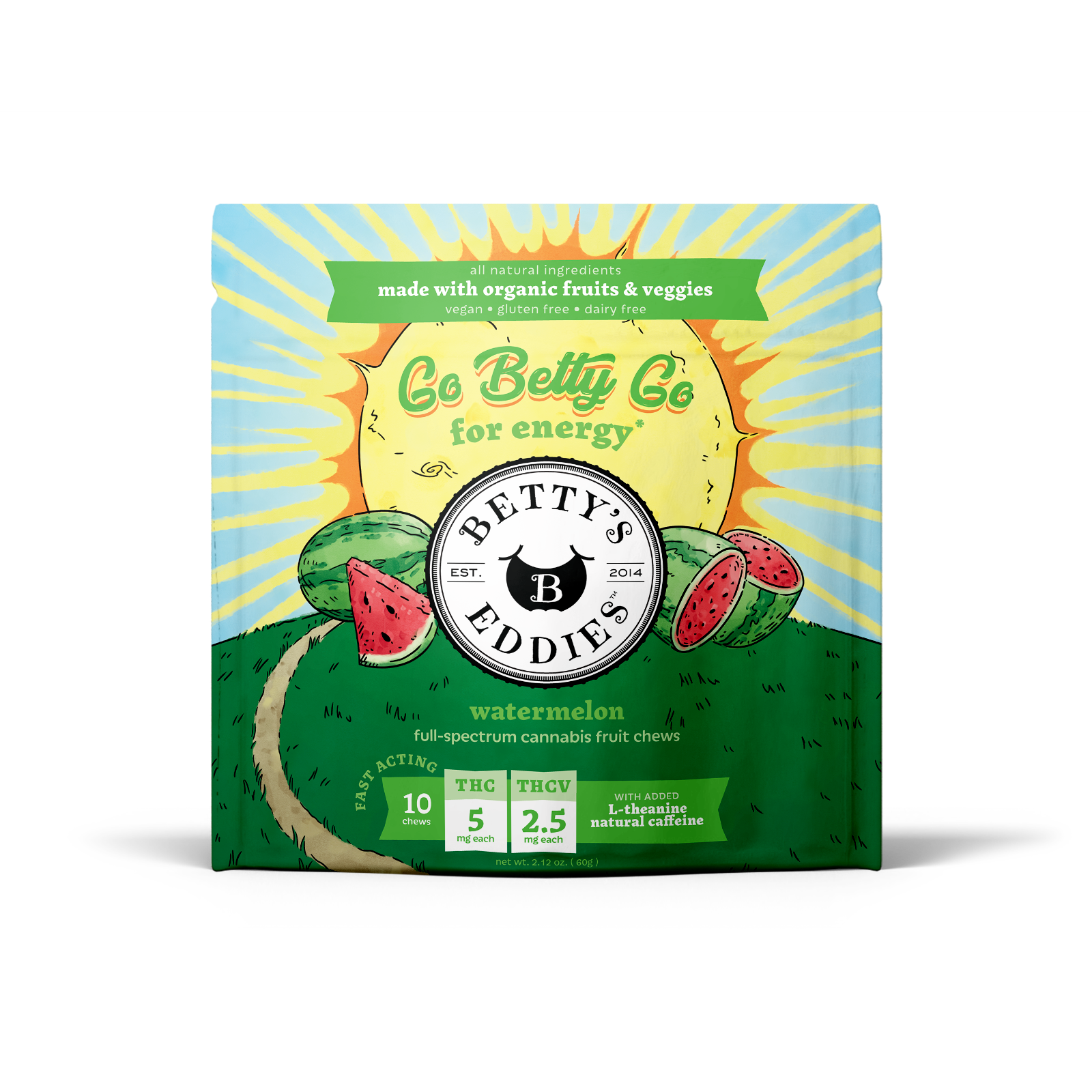 Photograph of Product: Go Betty Go Watermelon Energy Fruit Chews [10pk]