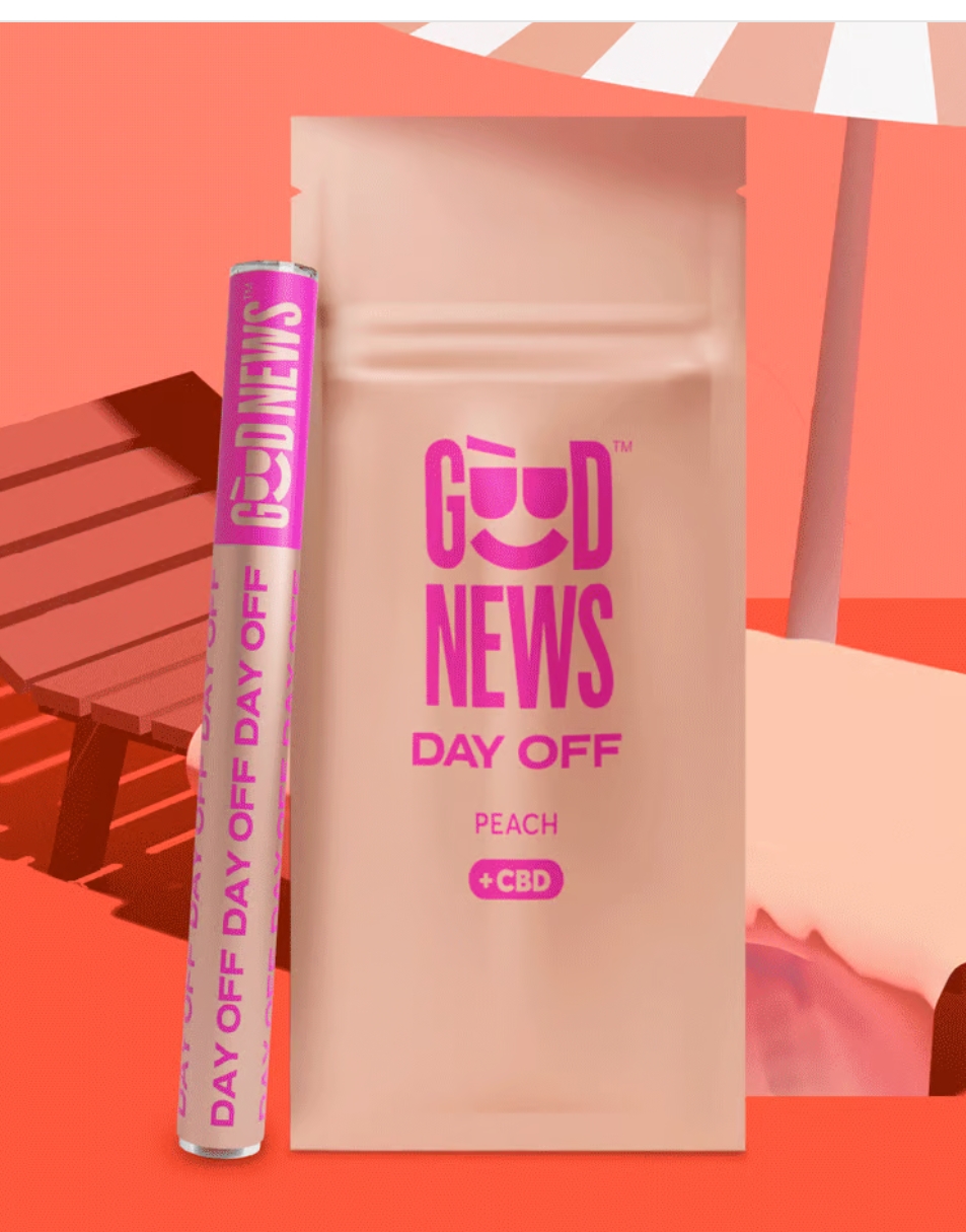Photograph of product: Day Off Disposable Vape TH-oui:CBD 0.5g