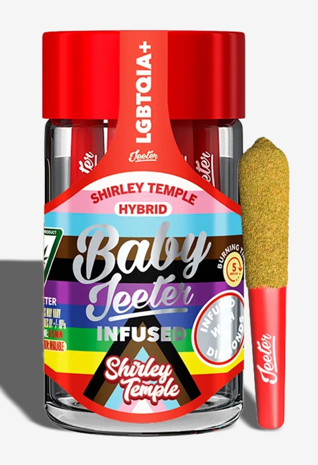 Photograph of product: Shirley Temple .5g Infused Pre-Roll 5 Pack Jeeter