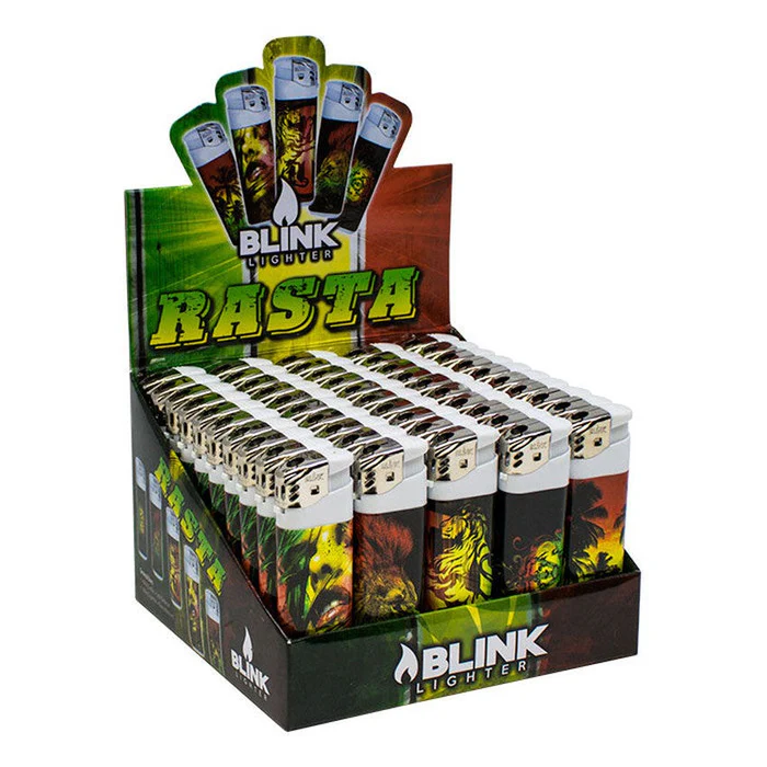 Photograph of product: Blink Lighter- Assorted Rasta Designs