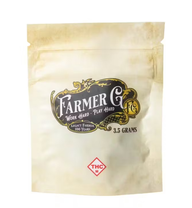 Photograph of product: FARMER G - PREPACK - 3.5G - STRAWBERRY MAC - Hybrid