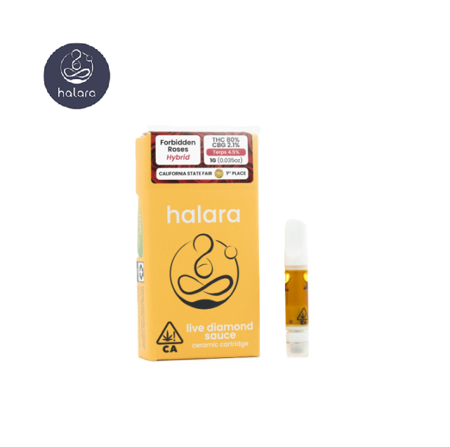 Photograph of product: FORBIDDEN ROSES 1G LIVE RESIN SAUCE CARTRIDGE