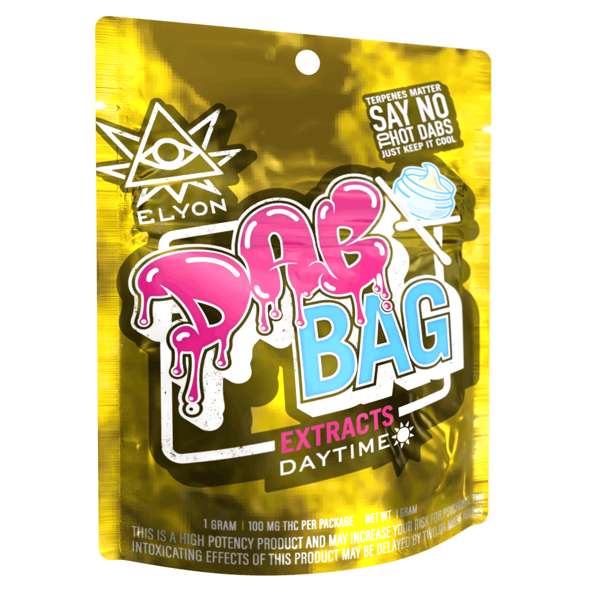 Photograph of product: Glitter Bomb | Elyon Dab Bag 1g Live Resin Badder