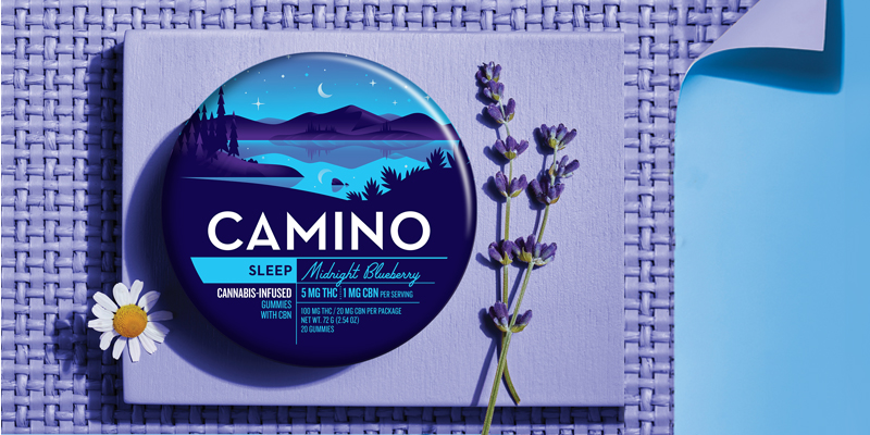 Photograph of product: Edible Gummies | Camino | Midnight Blueberry - 20pk | 100MG