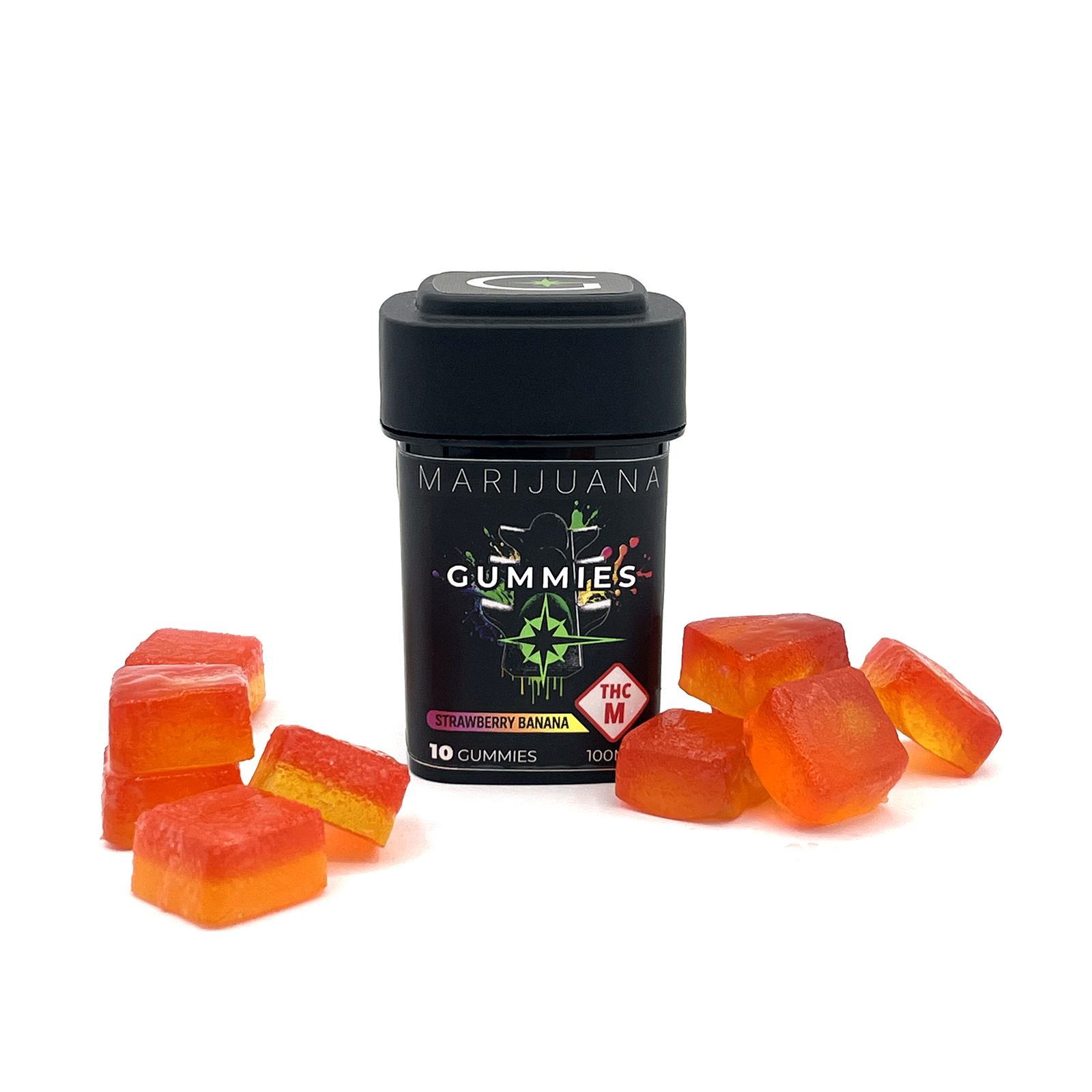 Photograph of product: Strawberry Banana Gummies (100mg)
