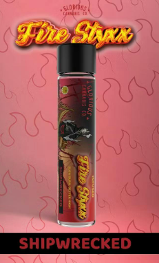 Photograph of product: Simpler Daze Fire Styxx Thca Infused Pre Roll   Shipwrecked