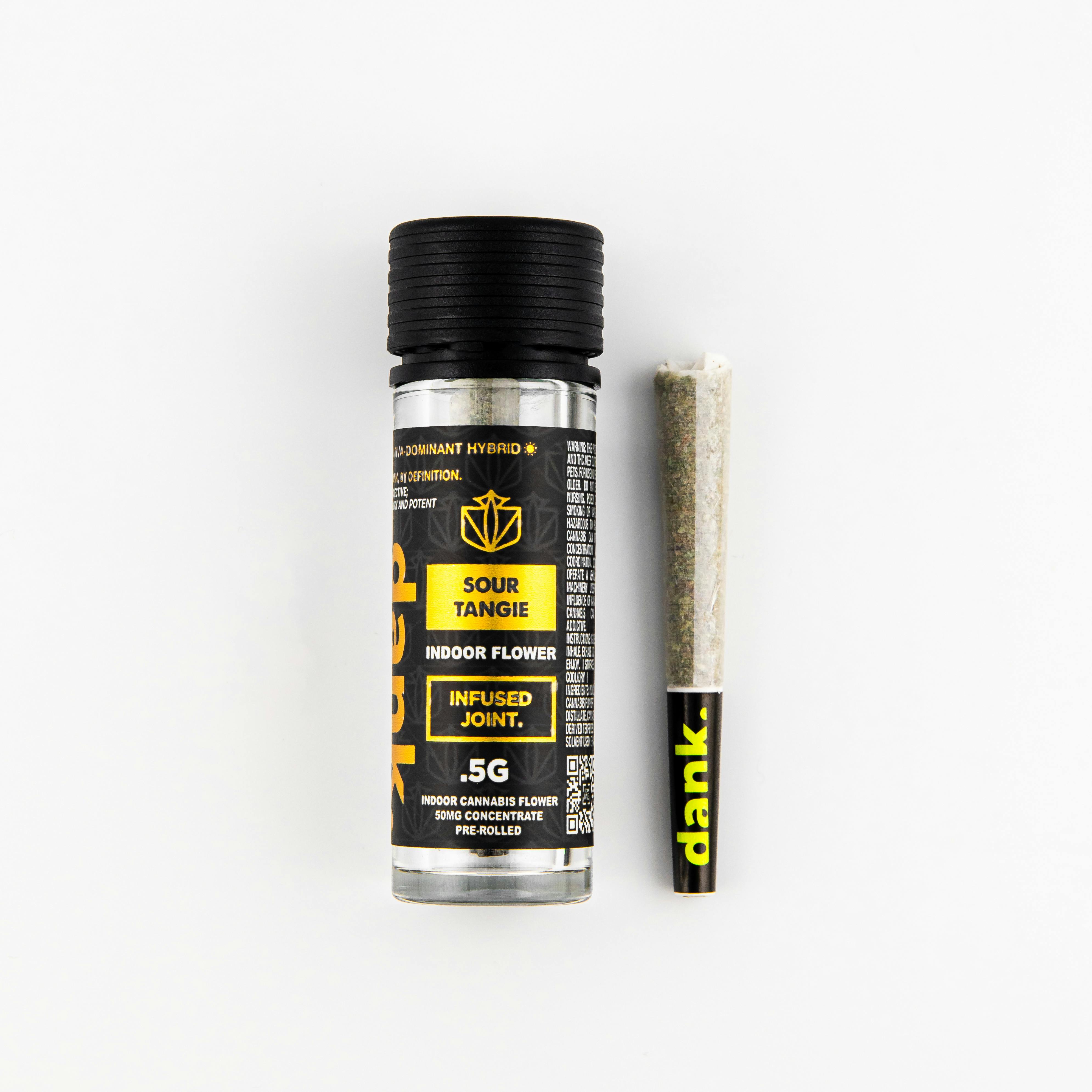 Photograph of product: Dank | Sour Tangie | Infused | Pre-roll