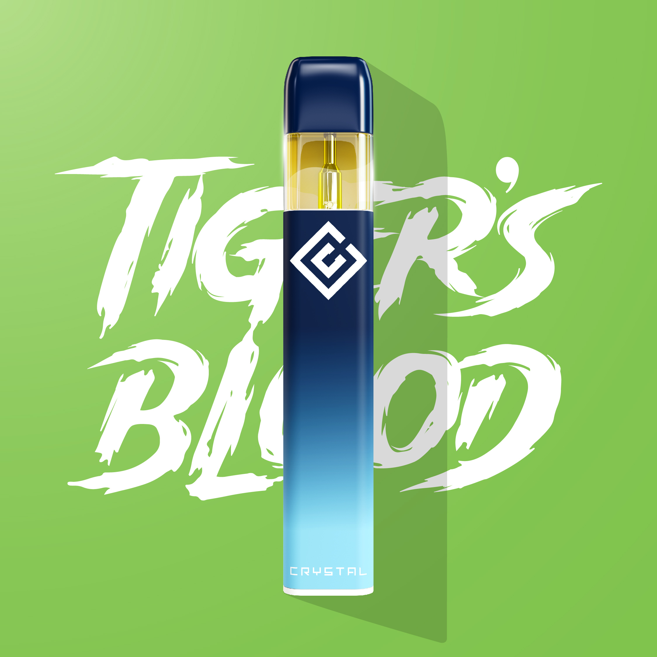 Photograph of product: Disposable Vape | Crystal Clear Blast | Tiger Blood | Distillate | 1g
