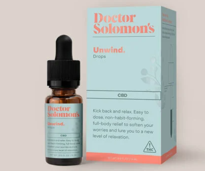 Photograph of product: DR. SOLOMON'S UNWIND CBD TINCTURE 25MG