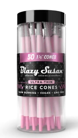 Photograph of product: Blazy Susan 1 1/4" Rice Paper Cones - 50ct