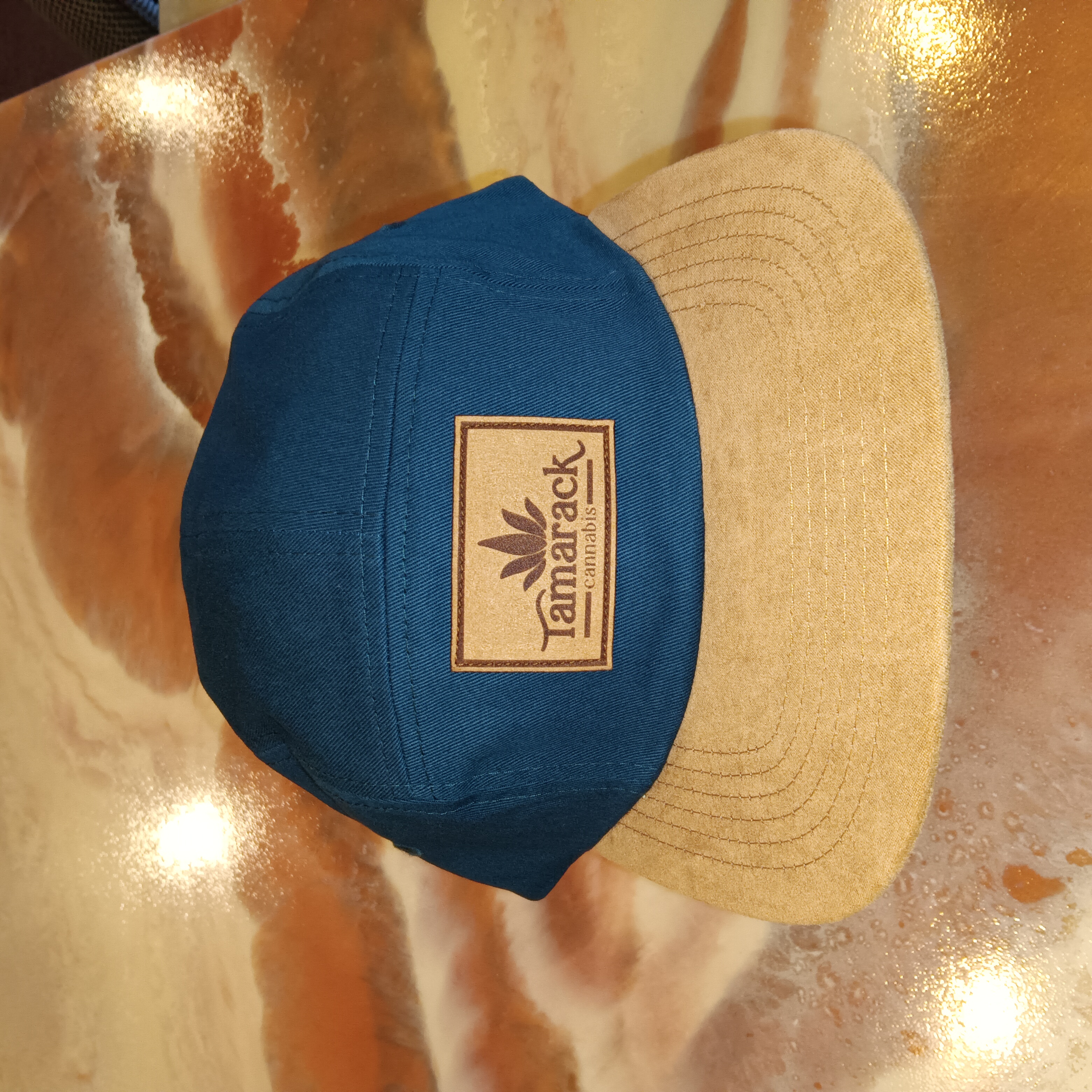 Photograph of product: Hat - Ball Cap - Camper Hat Teal/Suede $25