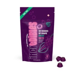 Photograph of product: Incredibles | 50 Shades of Grape 1:1 CBC Gummies | 100mg