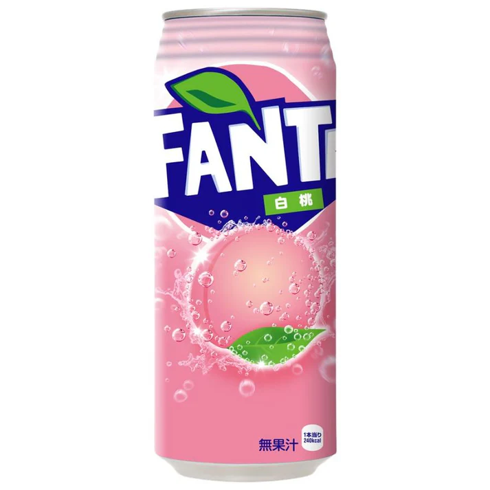 Photograph of product: Exotic Fanta - White Peach 500ml (Japan)