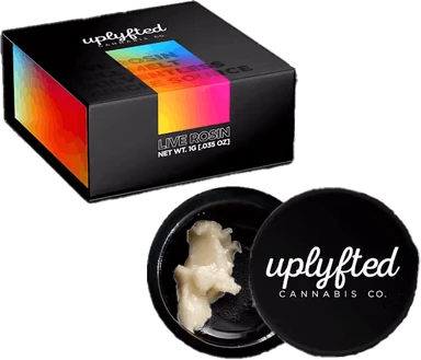 Photograph of product: UPLYFTED | GRAPE GASOLINE | HYBRID | LIVE ROSIN | 1G | REC