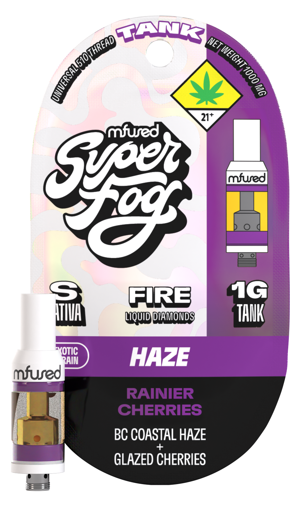 Photograph of product: Mfused Fire VAPE Rainier Cherries Tank 1g