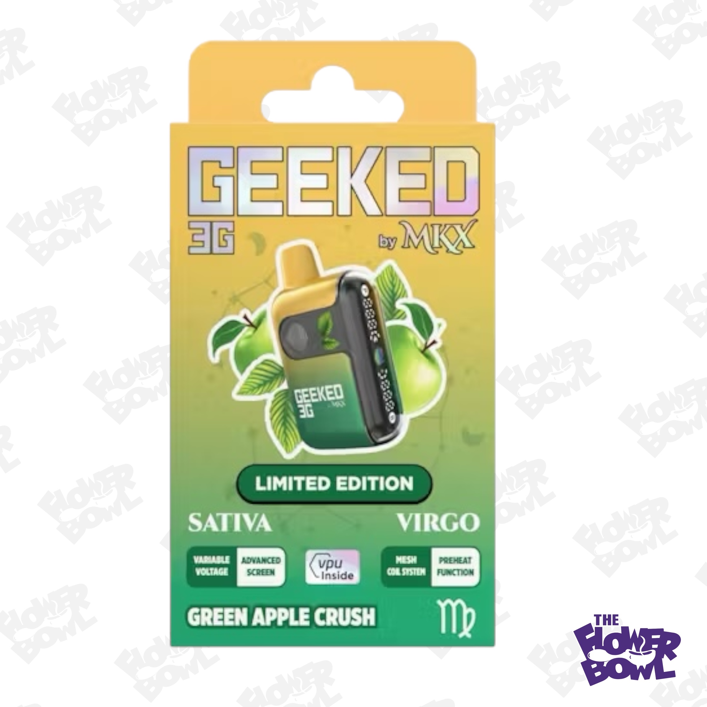 Photograph of product: AU Geeked: Green Crush 3G Disposable