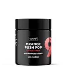 Photograph of product: Clade9 Flower - Orange Push Pop - 3.5g