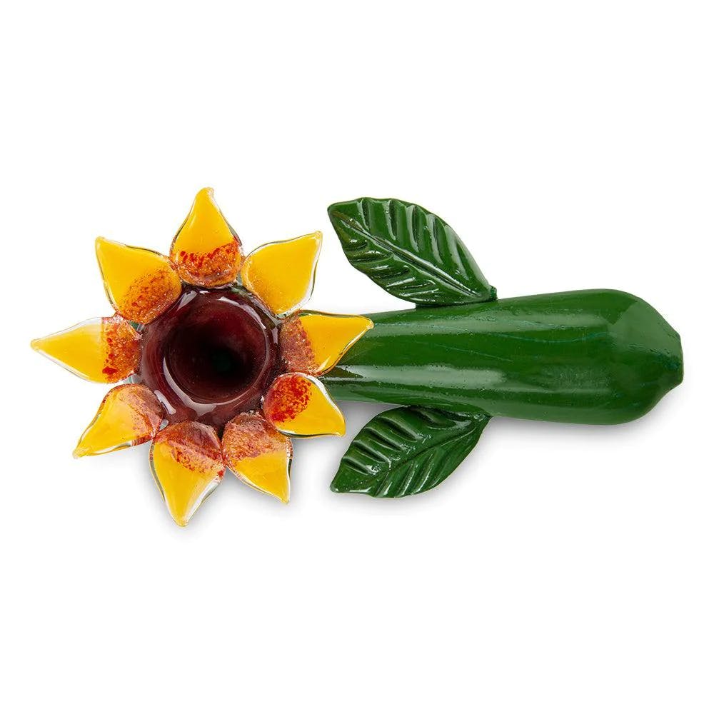 Photograph of product: Custom Glass Hand Pipe - 5" - Sunflower