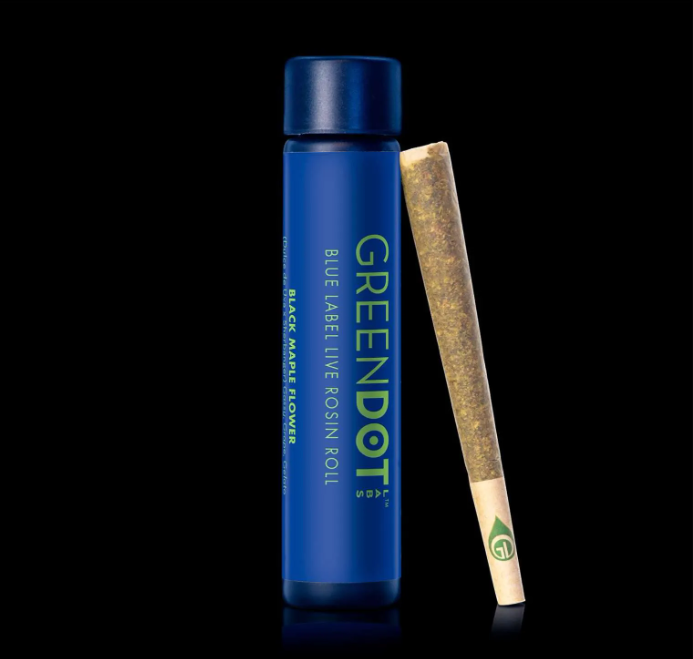 Photograph of product: Green Dot - Rainbow Belts V2 x Final Boss - Live Rosin Infused Preroll
