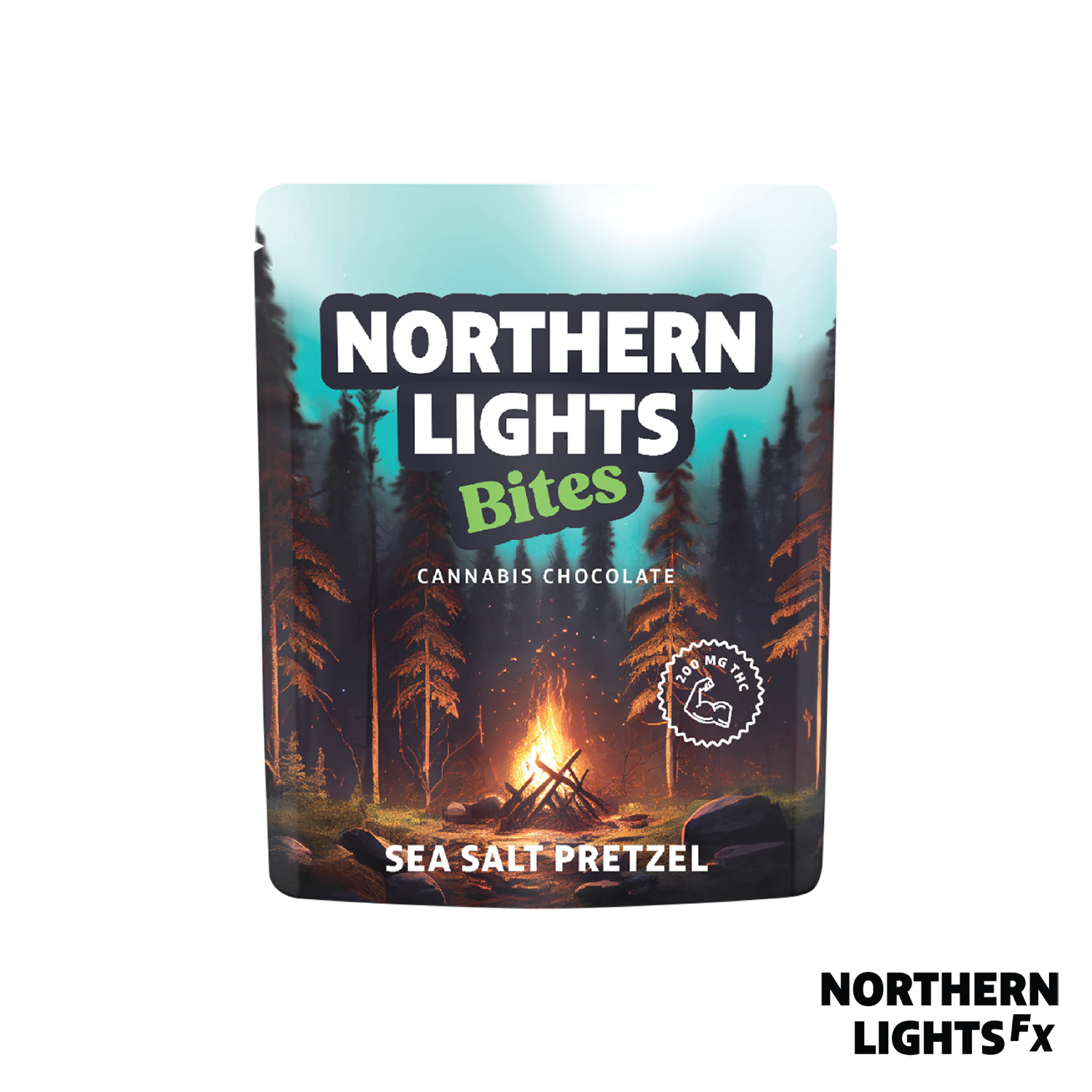 Photograph of product: Sea Salt Pretzel Chocolate Bites 4pk - 200mg