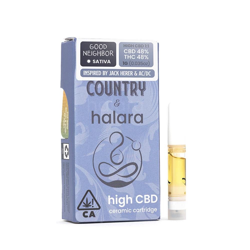 Photograph of product: GOOD NEIGHBOR (1:1) HIGH CBD CARTRIDGE [1 G]