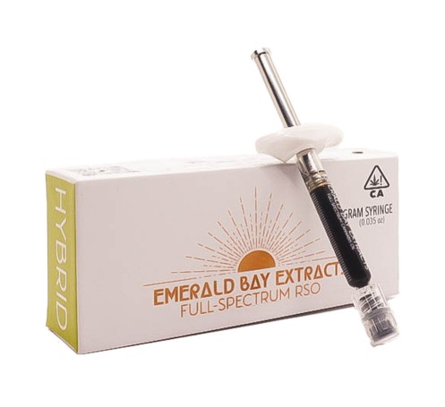 Photograph of Product: Emerald Bay Extracts: RSO Syringe Hybrid (Moroccan Peaches)