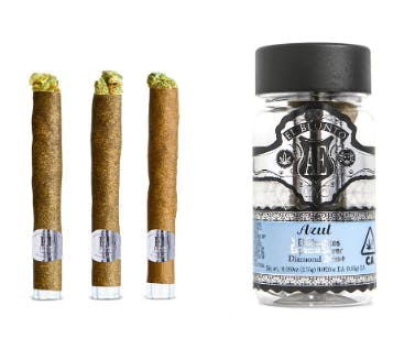 Photograph of product: AZUL | DIAMOND INFUSED CIGAR 3PK | Oui'd | ESPECIAL SILVER | EL BLUNTO