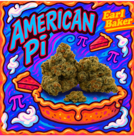 Photograph of product: Earl Baker American Pi Whole Flower 26.46% (H) 3.5g - 00043