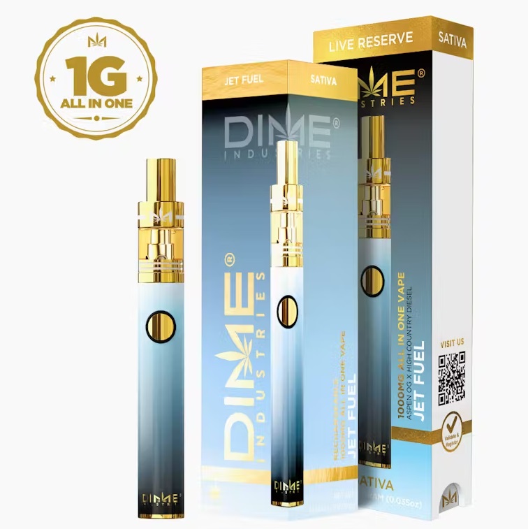 Photograph of product: Jet Fuel Live Resin Disposable | 1g