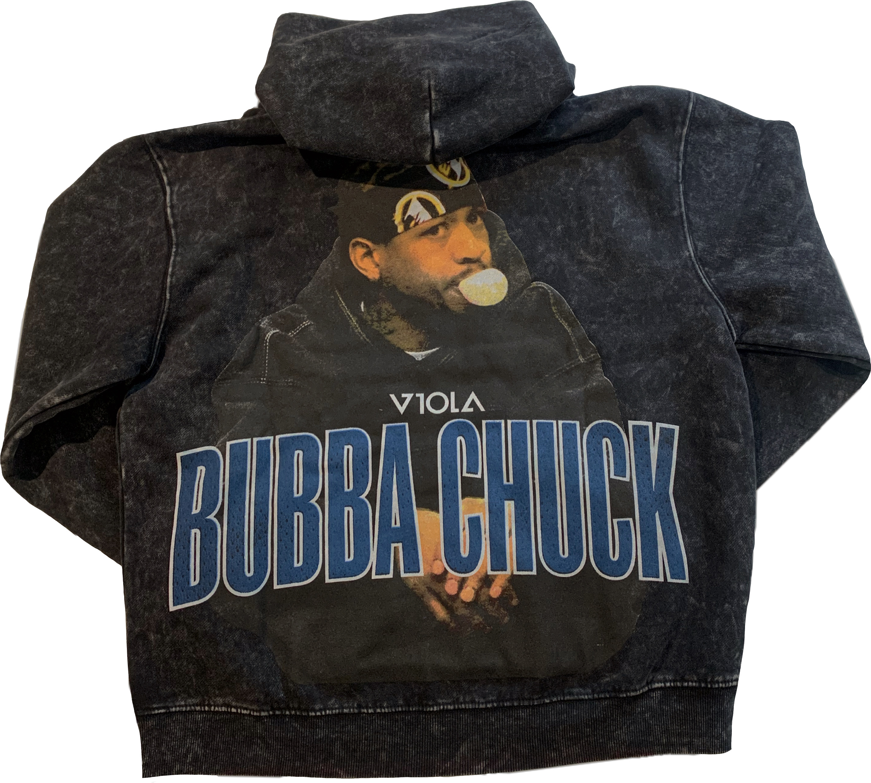 Photograph of product: Viola | Bubba Chuck Hoodie | Acid Wash Gray | XL