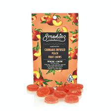 Photograph of product: Smokiez - Peach - Gummy - 10ct - 100mg