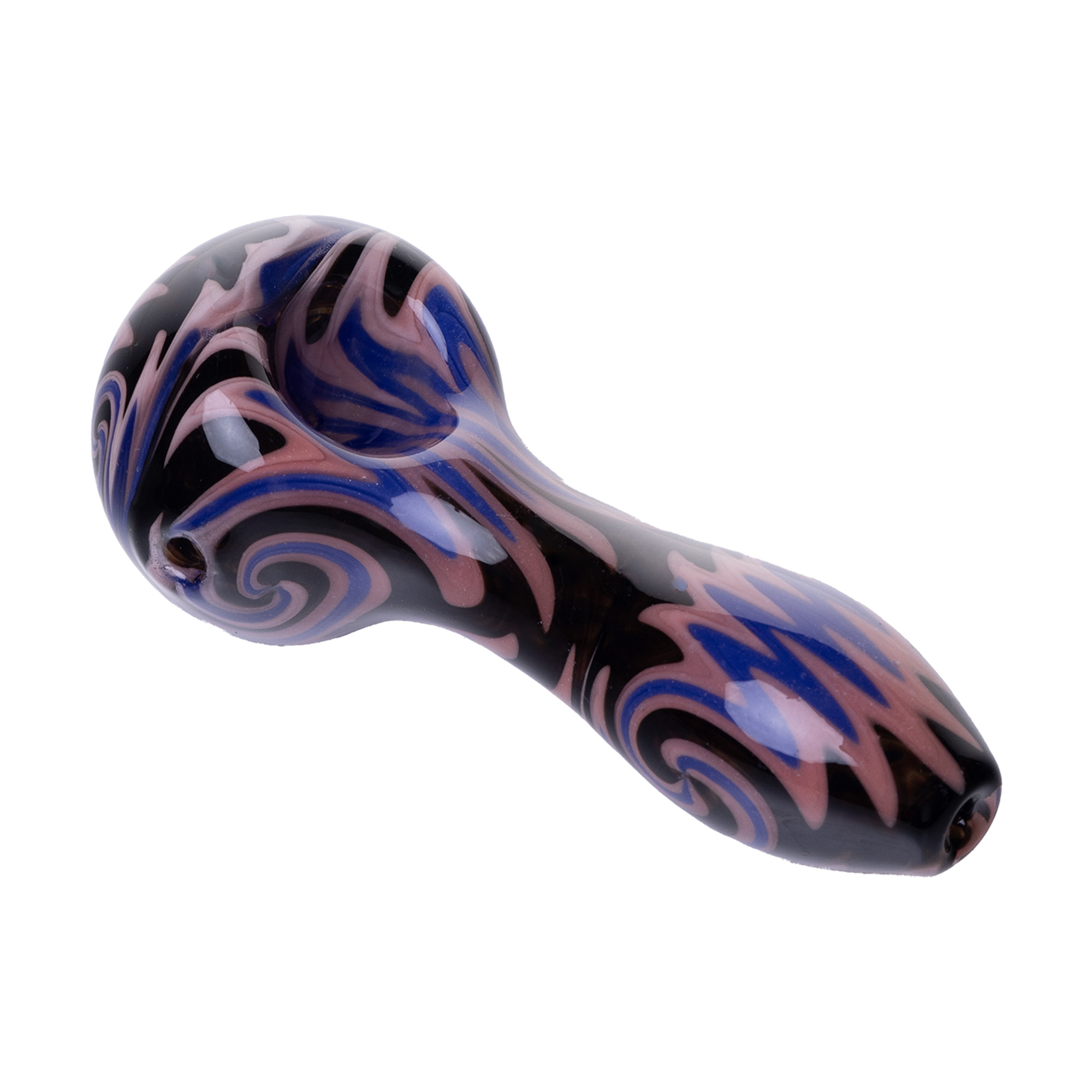 Photograph of product: Spoon Pipe Model A | Purple Pink Wig Wag